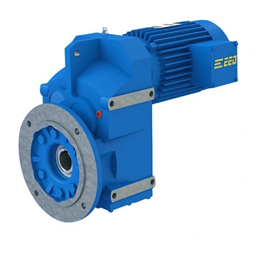 Eed Transmission Hollow Shaft with Key Flange Mounted Helical Geared Motor