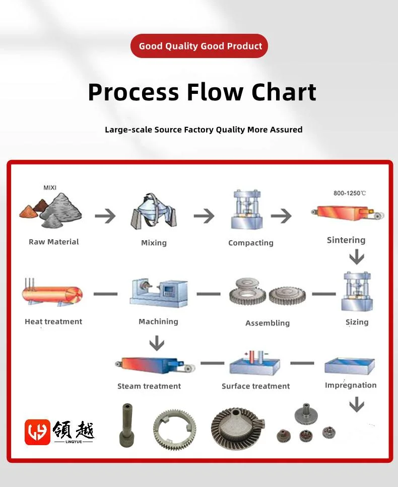 (OEM/ODM) Powder Metallurgy CNC Hardware Sintering Metal Auto Accessories Transmission Gear